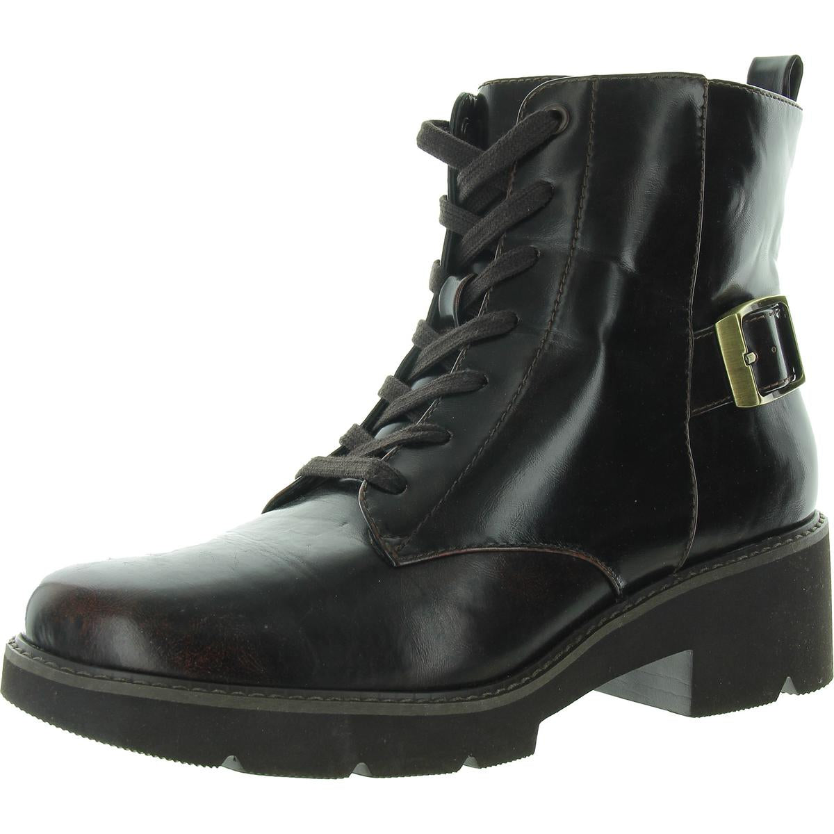 Cabaret Boots Stiefelette – Kunstleder, Schnürung, Combat-Stil