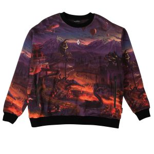 ‘Fantasy' Sweatshirt – mehrfarbig, Rundhalsausschnitt