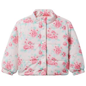 Janie and Jack Kinder-Pufferjacke mit Blumenmuster