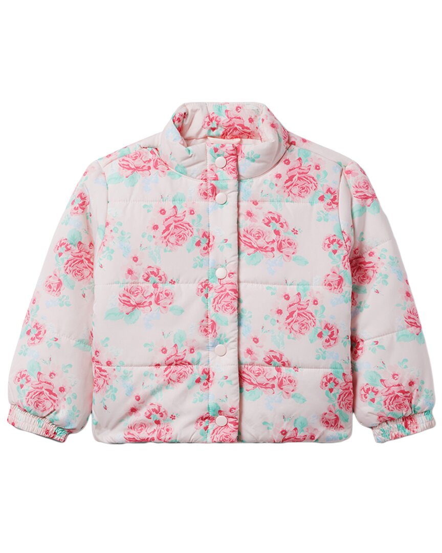 Janie and Jack Kinder-Pufferjacke mit Blumenmuster