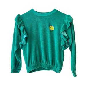 Smiley Mädchen-Sweatshirt aus Frottee – Greenlake – 7733689581628
