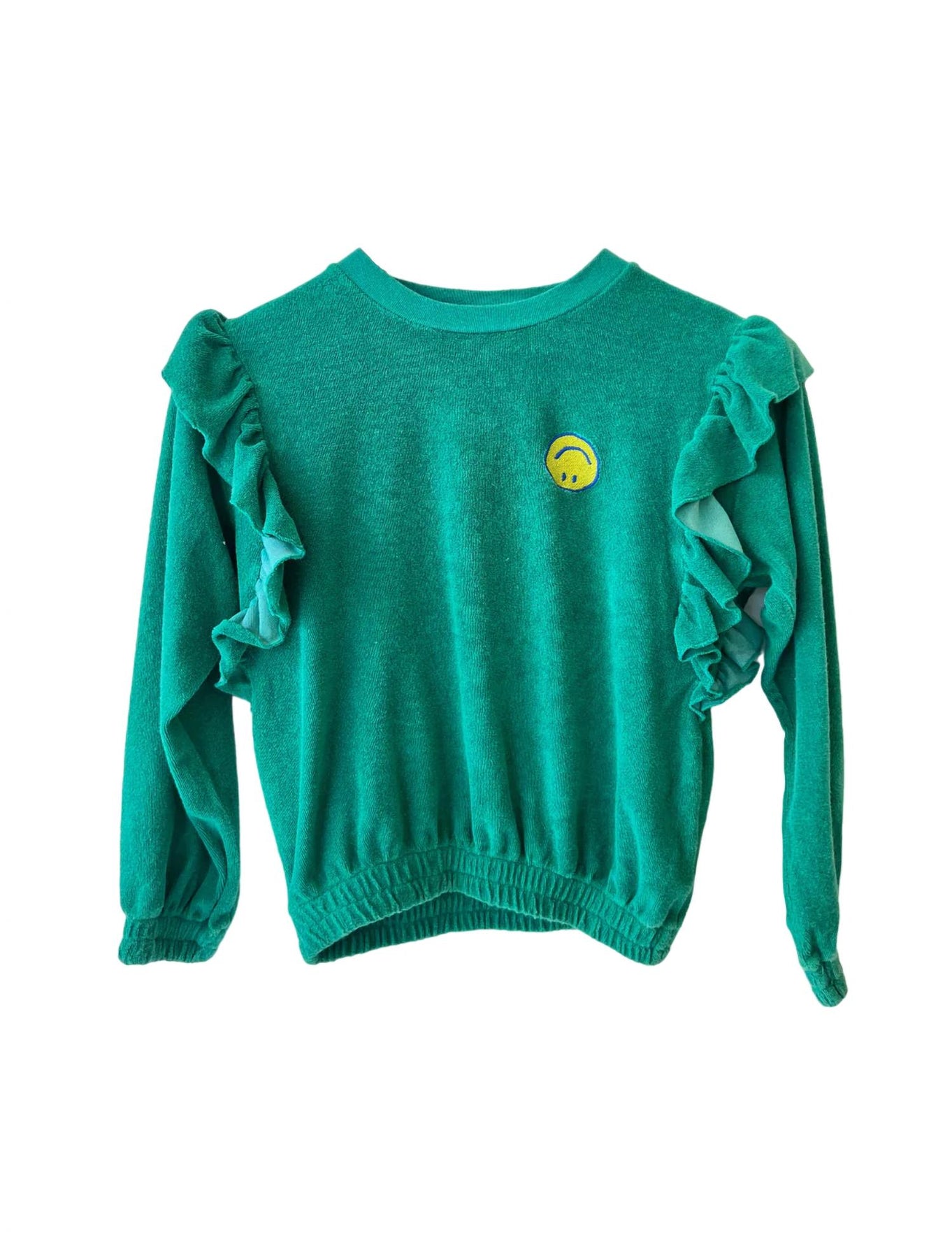Smiley Mädchen-Sweatshirt aus Frottee – Greenlake – 7733689581628