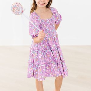 Playful Posy Kleid – gesmokt, Rüschen