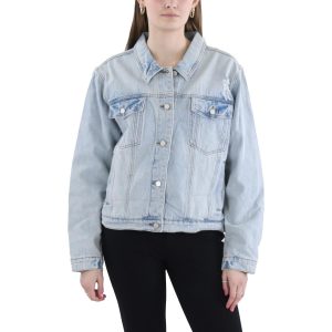 Jacke – gehäkelt, Risse, Denim, Rücken