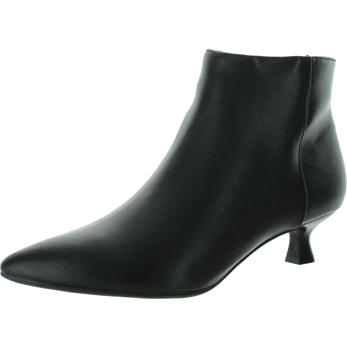 MAYA Stiefeletten – Kunstleder, Kitten-Heel-Absatz
