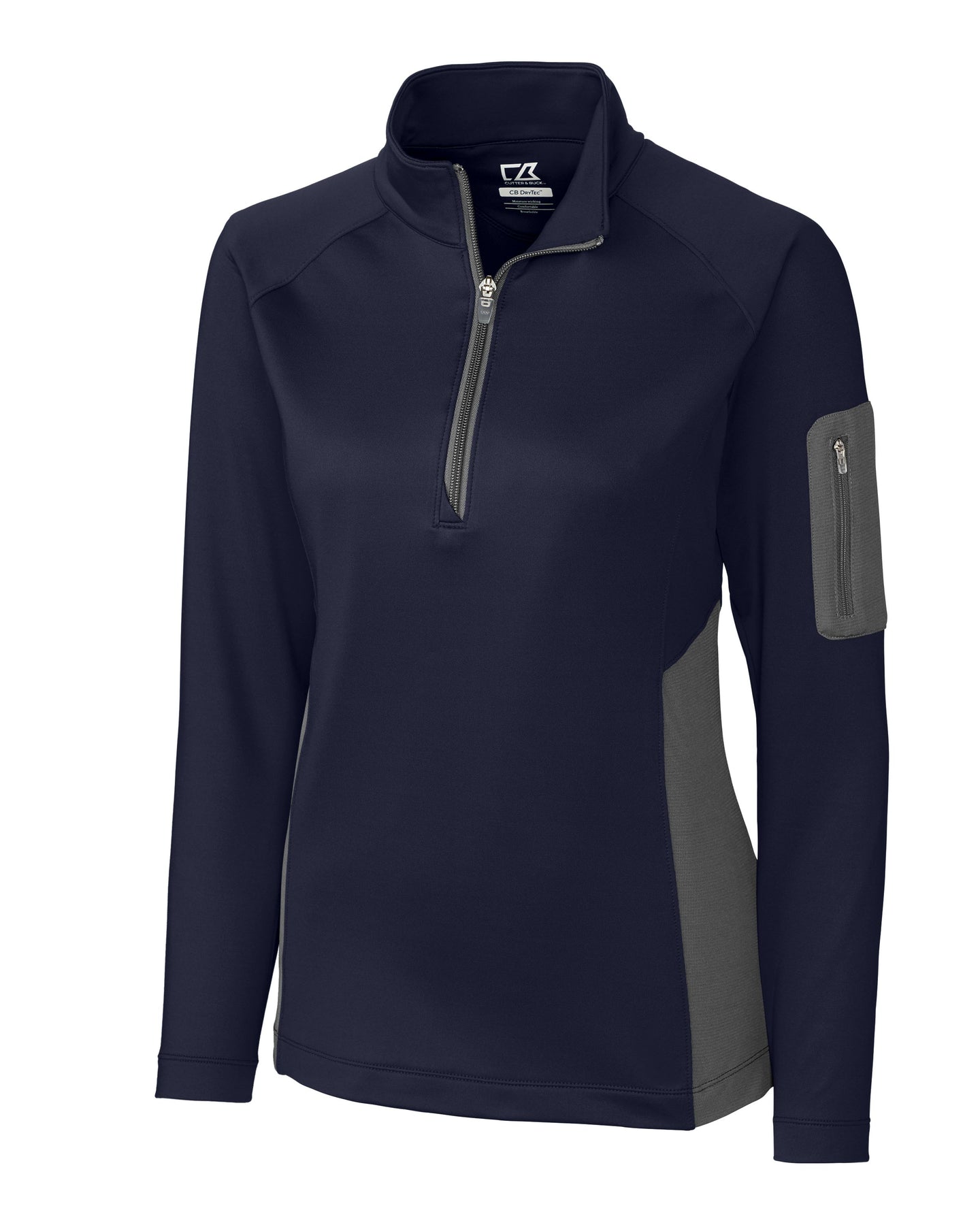 Cutter & Buck Shaw Hybrid Damenjacke mit halbem Reißverschluss