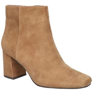 WILMA Veloursleder-Stiefeletten mit runder Zehenpartie