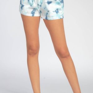 Shorts mit Kordelzug in Blau