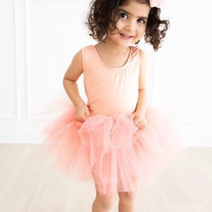 Bright Tank Ballettbody mit Tutu – Pfirsichfarben