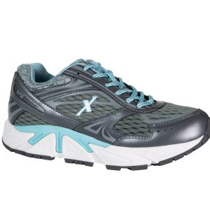 Genesis Damen-Sneaker in Graphit/Mint, weite Passform