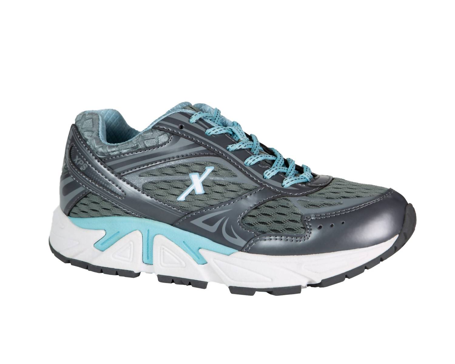 Genesis Damen-Sneaker in Graphit/Mint, weite Passform