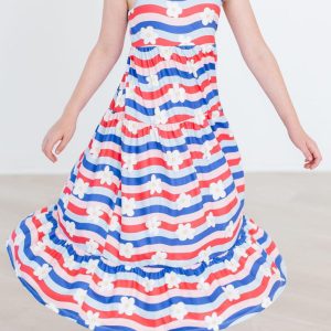 July Vibes Maxikleid – Rüschen