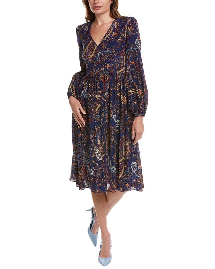 Etro Paisley Print Midikleid – Seide