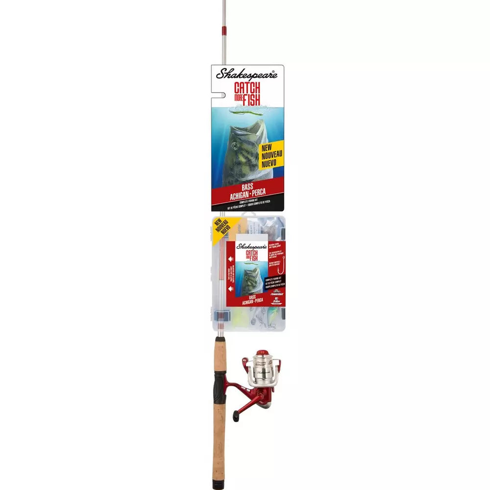 Shakespeare Catch More Fish Bass Spincast-Angelset