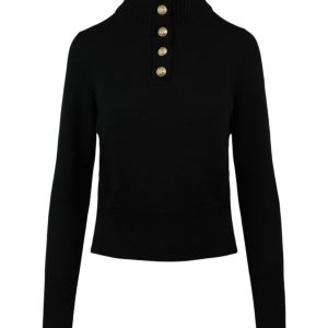 Kaschmirpullover mit Trichterkragen – 7733862367292