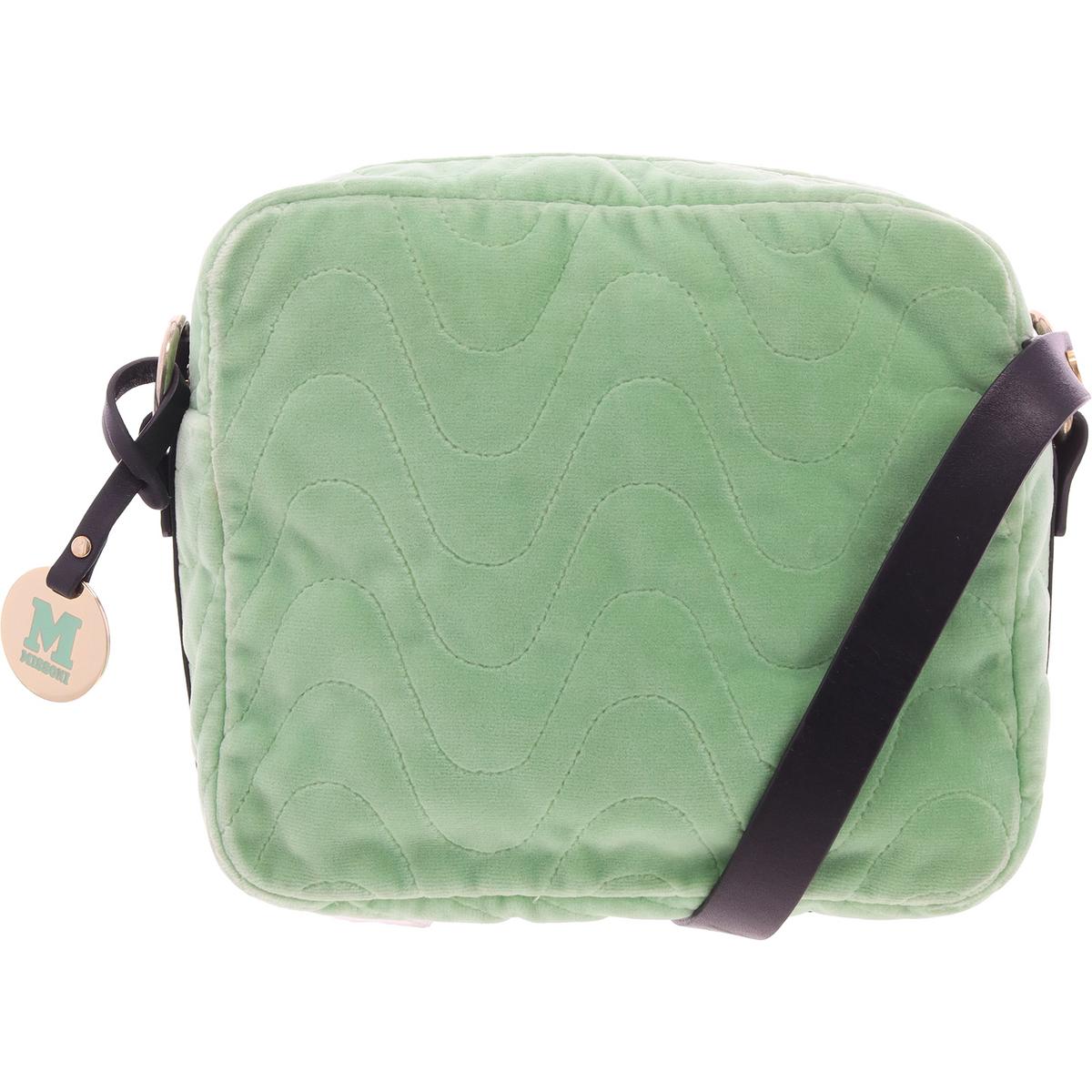 Gesteppte Schultertasche aus Velours
