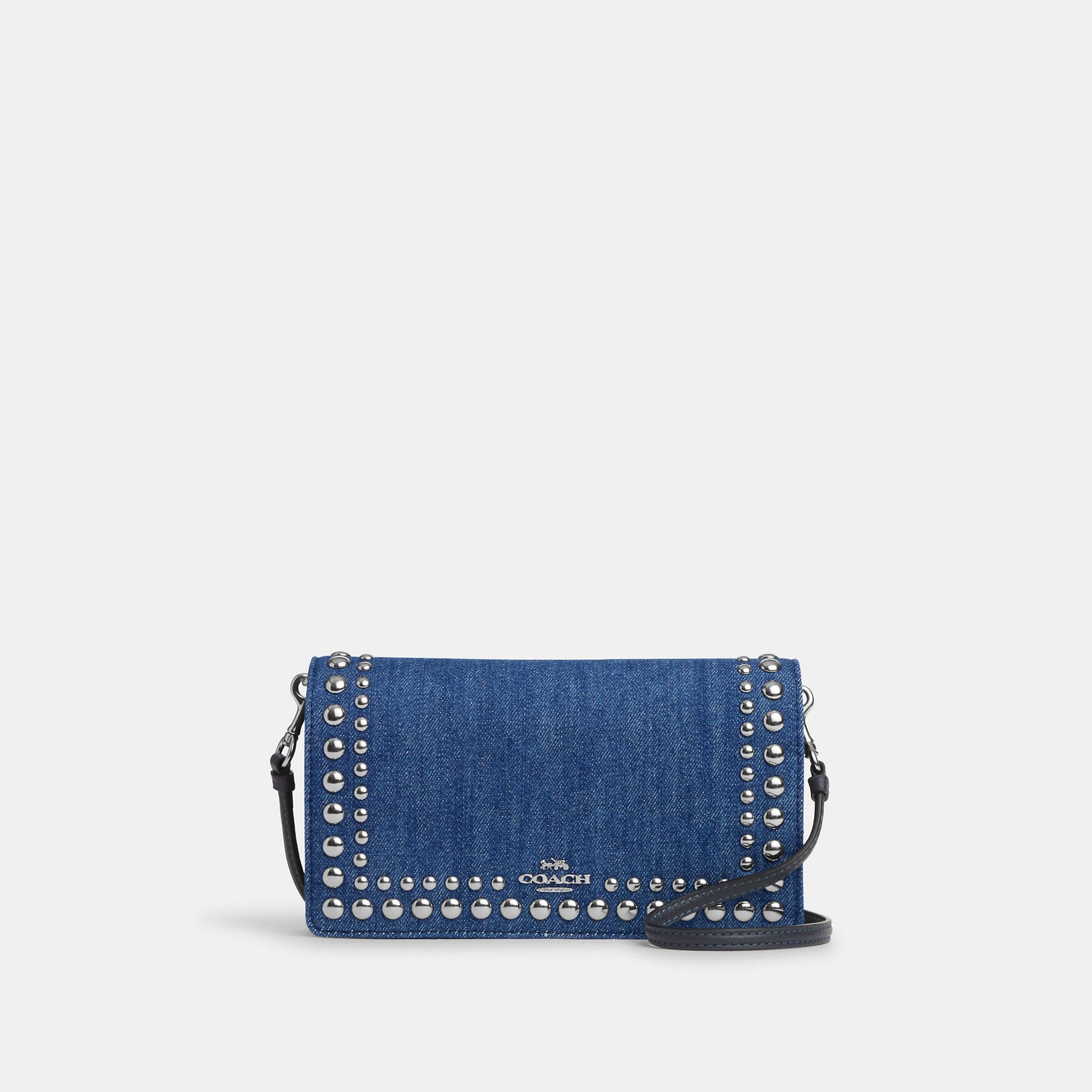Coach Outlet Anna Clutch-Umhängetasche mit Umschlag und Nietenbesatz