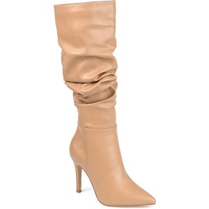 Sarie lockere kniehohe Kunstlederstiefel