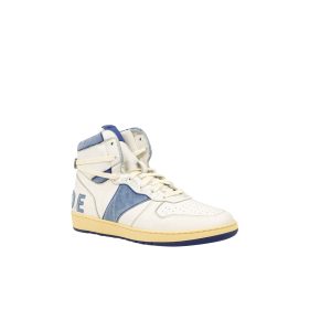 Royal Rhecess Sneaker – High-Top, Leder, Weiß, Blau