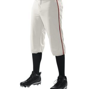 Alleson 655PKBY Crush Baseball Hose – geflochtener Besatz, knielanger Schnitt, Kinder/Jugend