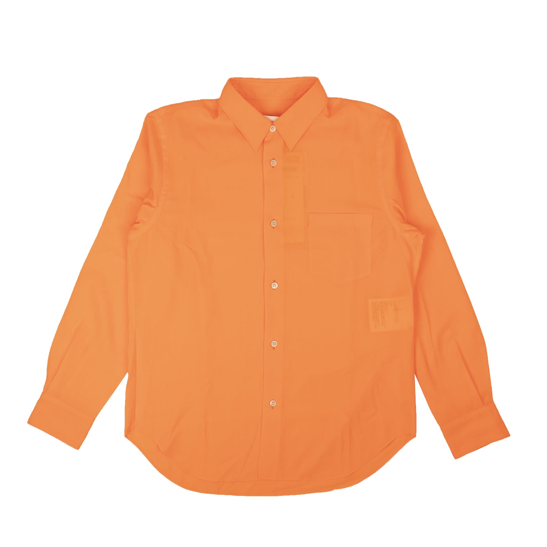 Junya Watanabe transparentes Langarmhemd in Neon/Orange