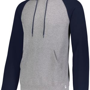 Russell Dri-Power Herren-Fleece-Kapuzenpullover im Colorblock-Design