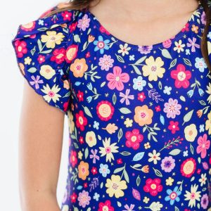 Pick a Posy Gymnastikbody – kurze Flügelärmel