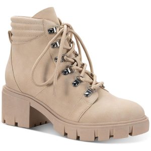 Ruthee Stiefeletten – Kunstleder, runde Zehenpartie, Damen
