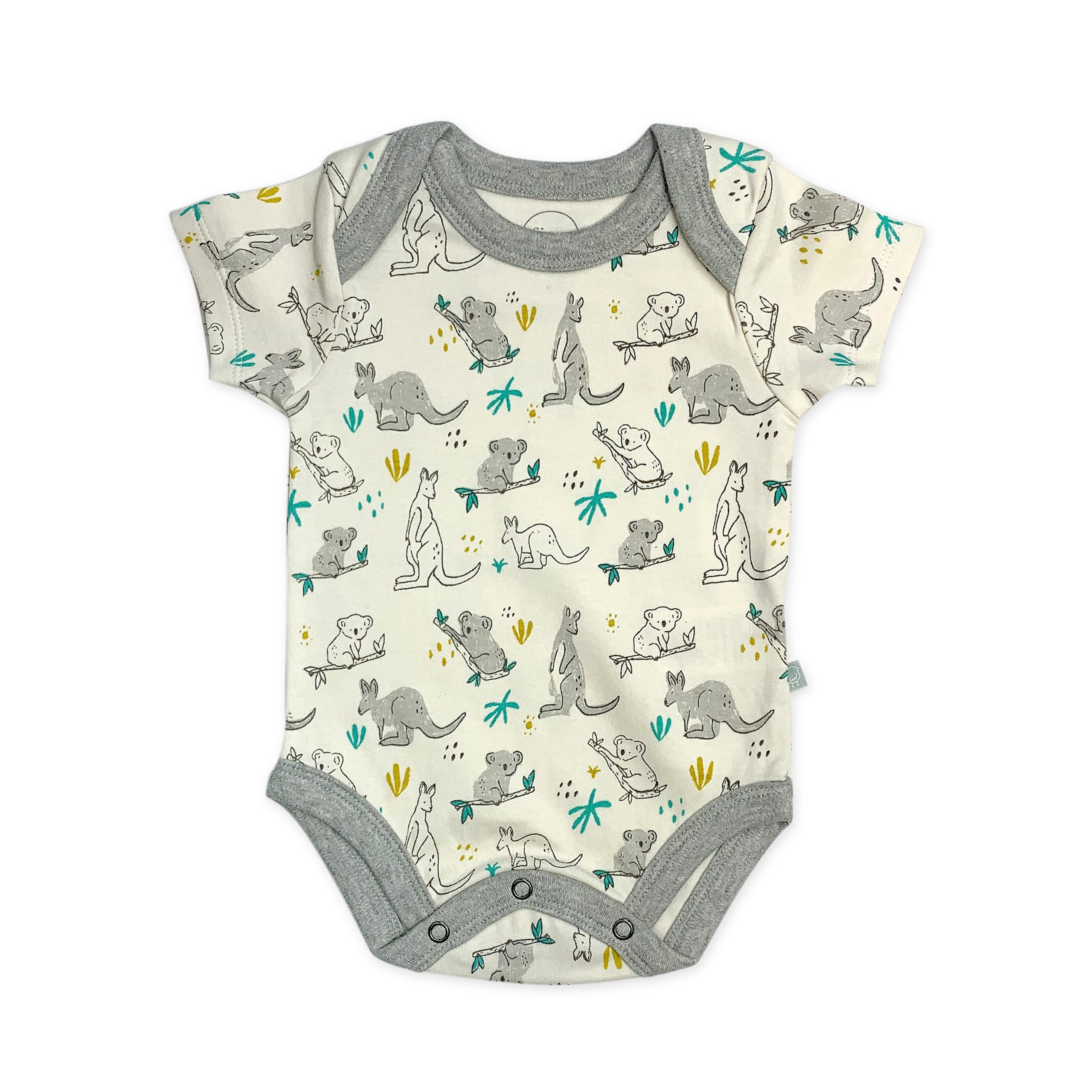 Baby-Body mit Schlupfausschnitt und Koalamotiv