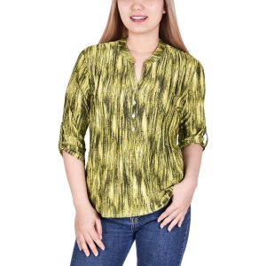 Bluse mit Biesen in Kurzgröße