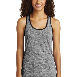 Sport-Tek PosiCharge Electric Heather Damen-Trägertop mit Ringerrücken
