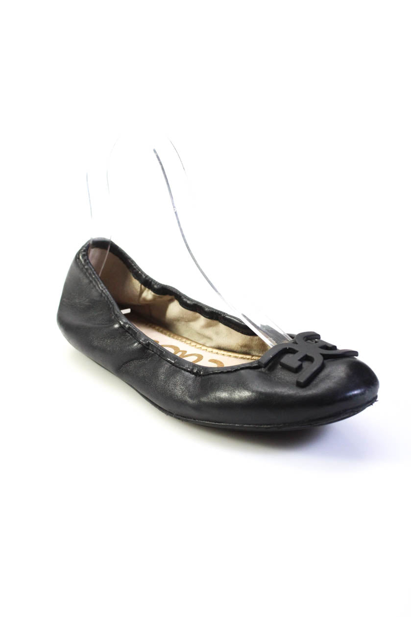 Sam Edelman Shoes Ballerinas – verziert, Leder, Damen, Schwarz