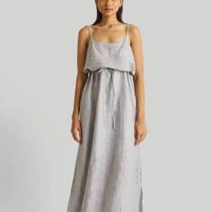 Hemdkleid mit Ballonärmeln – Weiß