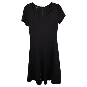 Escada A-Linien-Minikleid aus schwarzer Viskose – 7733713436732