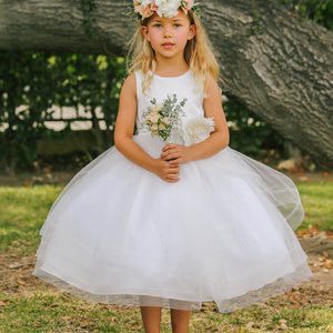 Embellishment Waist Special Occasion Sizes 2-12 Kleid – Blumenmuster, Mädchen