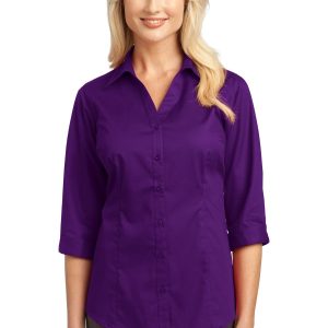 Port Authority Damen-Bluse mit 3/4-Ärmeln – L6290