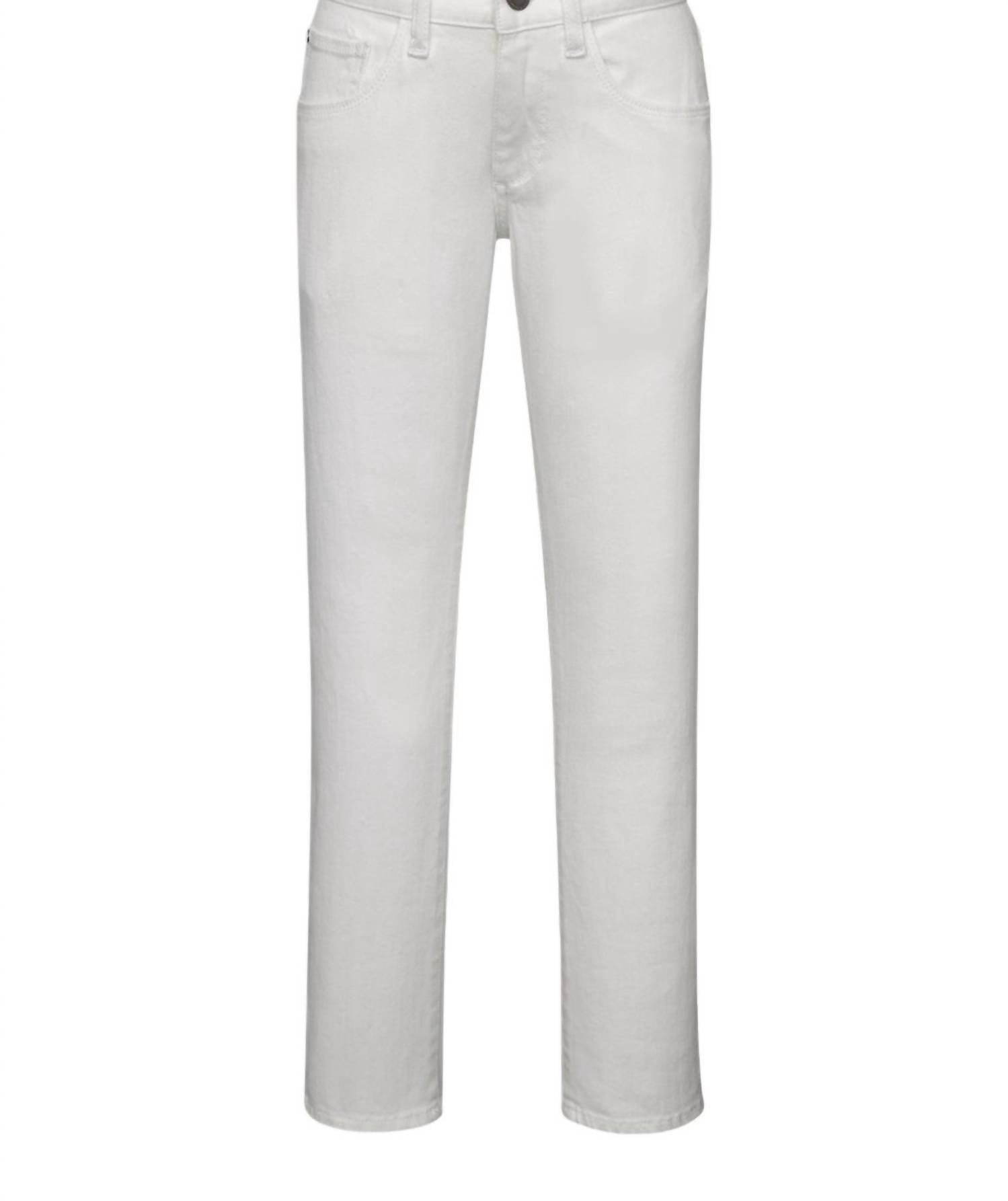 Boy's Brady Medallion Jeans – Weiß, schmal geschnitten