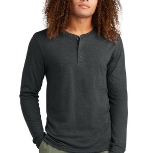 District – Herren-Henleyshirt, Perfect Tri, Langarm – DT145