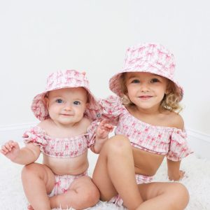 Bow Cute Dream gesmokter schulterfreier Badeanzug