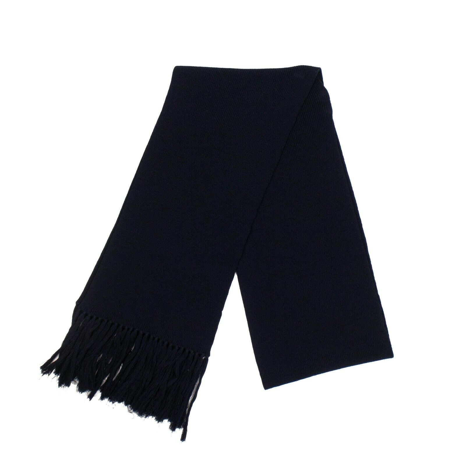 Schal – Zopfstrick, Marineblau, Wolle