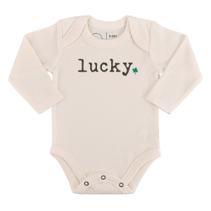 Langarm-Baby-Body mit Grafikmotiv „Lucky“