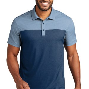 Port Authority – Poloshirt, fein, Piqué, Mischgewebe, Farbblockdesign – K831