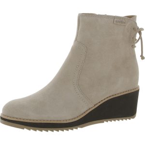 Calia Stiefeletten – runde Zehenpartie, Damen, Veloursleder