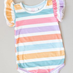 Body – Streifenmuster, Flügeldetails, Frühling, Kurzarm