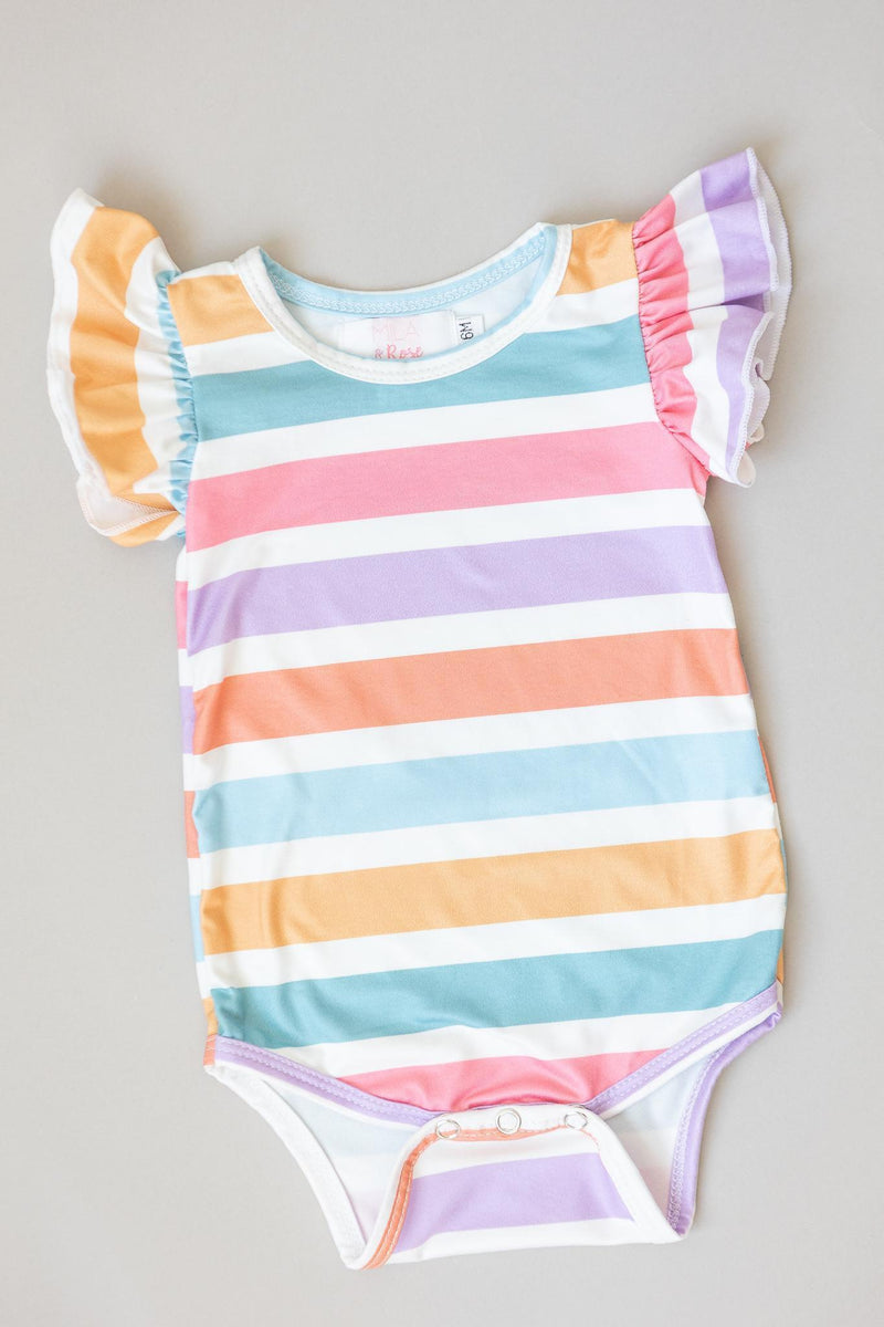 Body – Streifenmuster, Flügeldetails, Frühling, Kurzarm