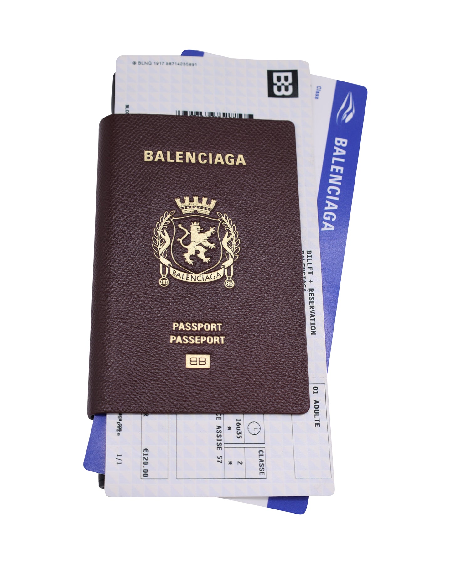 Balenciaga Passport 7733666709564 Geldbörse – Leder, Klappformat, Schwarz