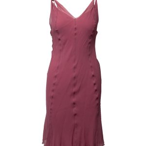 Alberta Ferretti Midikleid – Seide, Rosa
