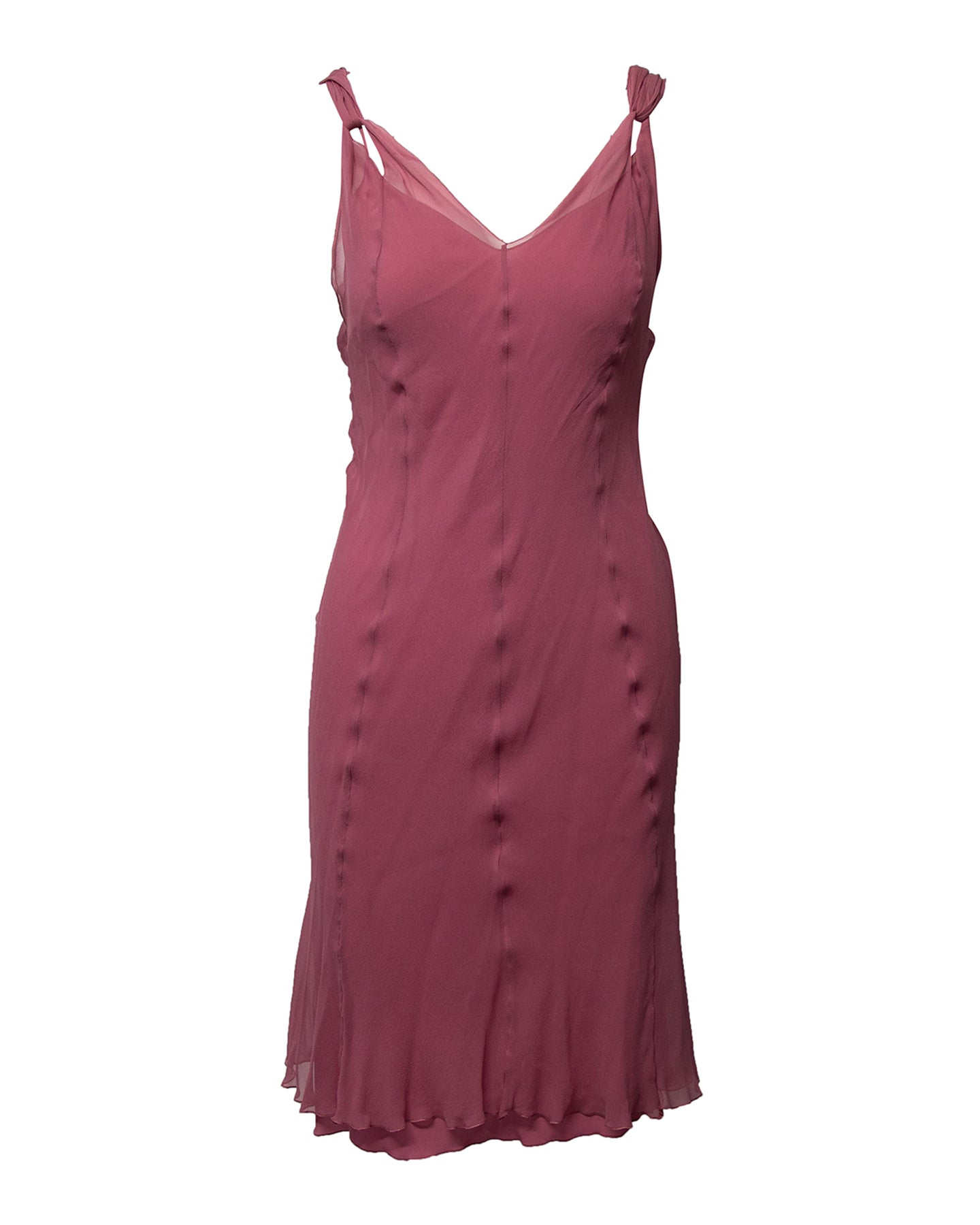Alberta Ferretti Midikleid – Seide, Rosa