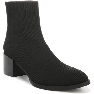 Dreamy Stiefeletten aus Velourslederimitat mit runder Zehenpartie