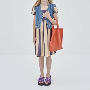 Easy Peasy Kleid in Blue Stripe